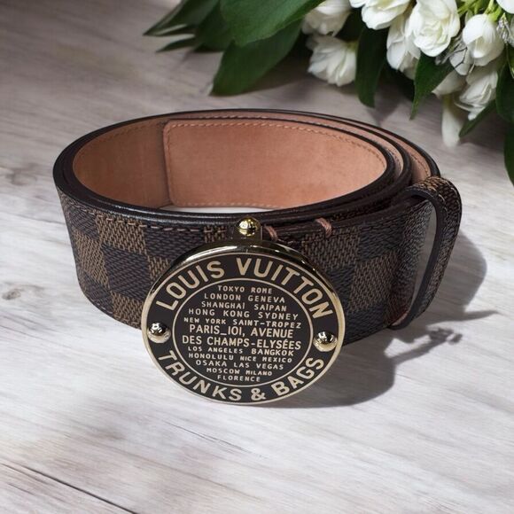 Louis Vuitton Damier Trunks & Bags Belt (80/32) - Picture 1 of 5